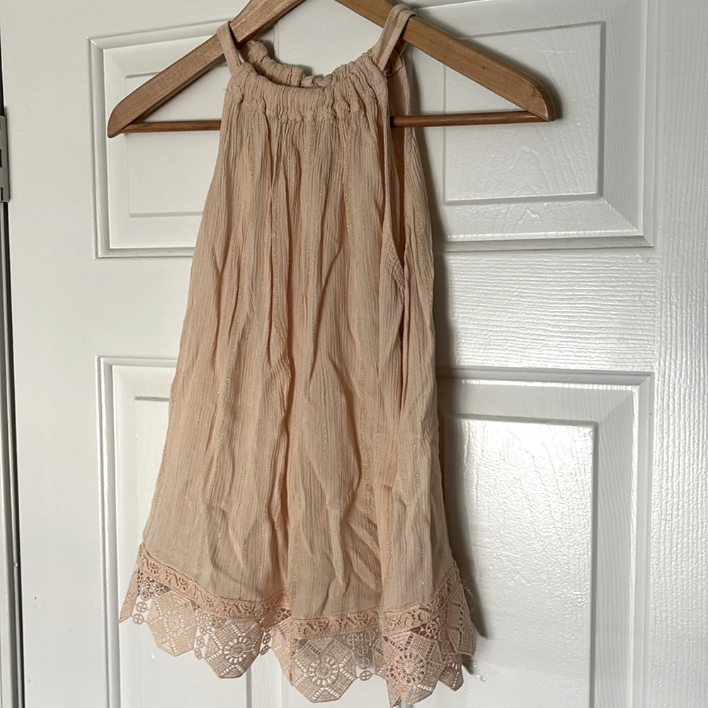 Peach colored top